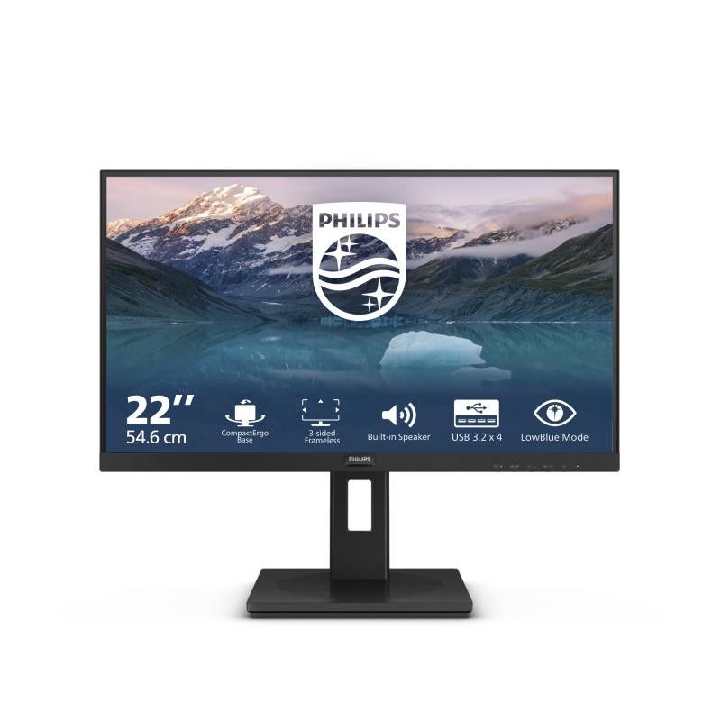 Philips 222S9JML/00 écran plat de PC 54,6 cm (21.5") 1920 x 1080 pixels Full HD LCD Noir · Moniteur · Informat Systems Str...