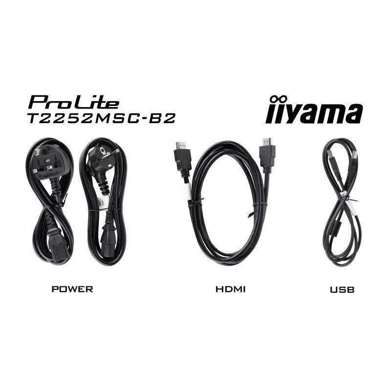 iiyama ProLite T2252MSC-B2 écran plat de PC 54,6 cm (21.5") 1920 x 1080 pixels Full HD LCD Écran tactile Noir · Moniteur ·... (image 14)