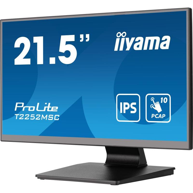 iiyama ProLite T2252MSC-B2 écran plat de PC 54,6 cm (21.5") 1920 x 1080 pixels Full HD LCD Écran tactile Noir · Moniteur ·... (image 5)