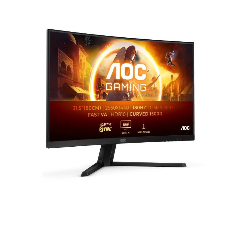 AOC G4 CQ32G4VE écran plat de PC 80 cm (31.5") 2560 x 1440 pixels Quad HD LCD Noir, Gris · Moniteur · Informat Systems Str... (image 17)