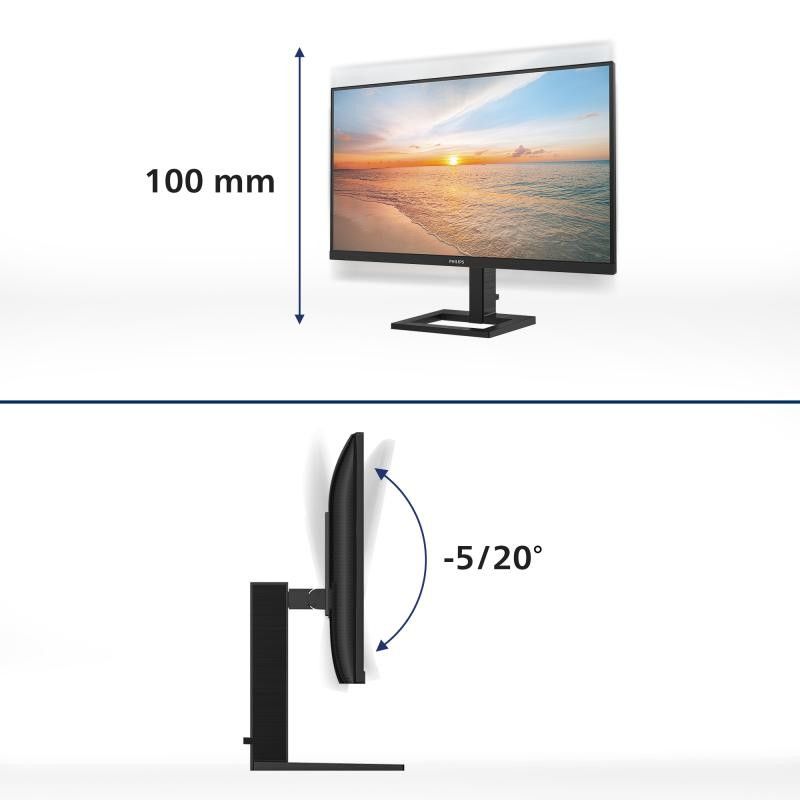 Philips 1000 series 27E1N1800AE/00 écran plat de PC 68,6 cm (27") 3840 x 2160 pixels 4K Ultra HD LED Noir · Moniteur · Inf... (image 3)