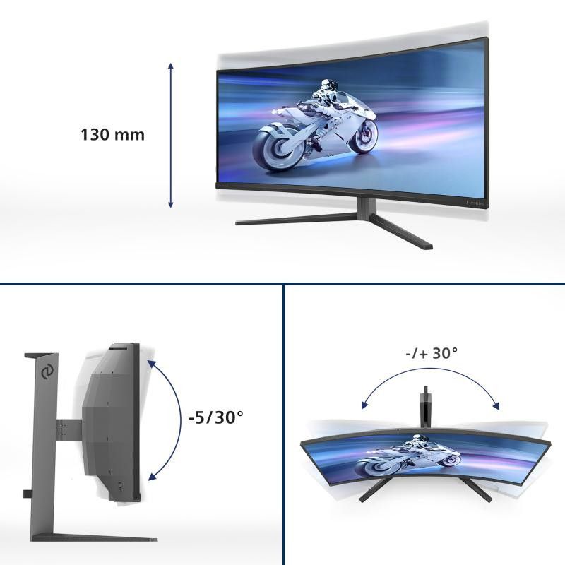 Philips Evnia 6000 34M2C6500/00 écran plat de PC 86,4 cm (34") 3440 x 1440 pixels Wide Quad HD QD-OLED Gris · Moniteur · I... (image 16)