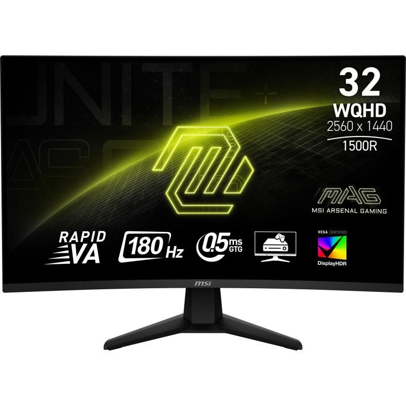 MSI MAG 32CQ6F écran plat de PC 80 cm (31.5") 2560 x 1440 pixels Wide Quad HD Noir · Moniteur · Informat Systems Strasbourg