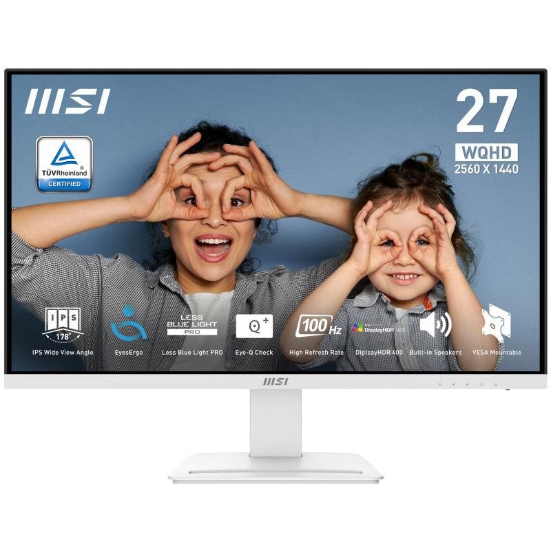MSI Pro MP273QW E2 écran plat de PC 68,6 cm (27") 2560 x 1440 pixels Wide Quad HD Blanc · Moniteur · Informat Systems Stra...