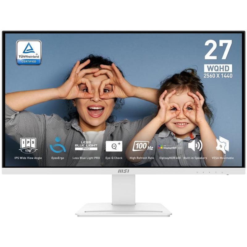 MSI Pro MP273QW E2 écran plat de PC 68,6 cm (27") 2560 x 1440 pixels Wide Quad HD Blanc · Moniteur · Informat Systems Stra... (image 2)