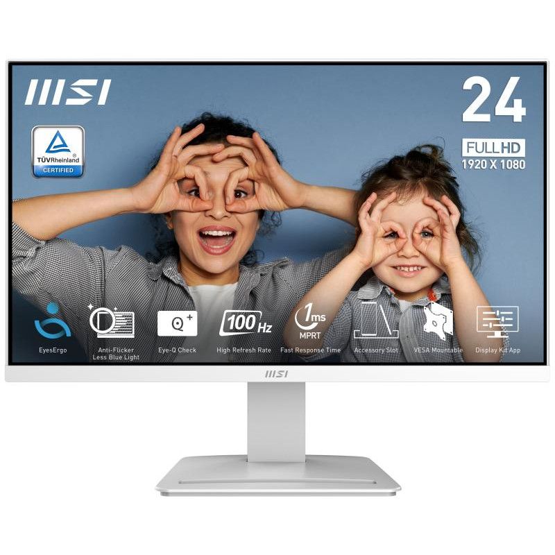 MSI Pro MP2412W écran plat de PC 60,5 cm (23.8") 1920 x 1080 pixels Full HD LCD Blanc · Moniteur · Informat Systems Strasb... (image 3)