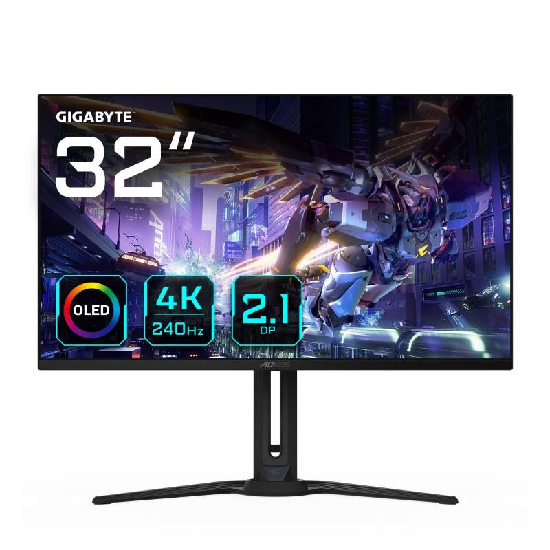 GIGABYTE AORUS Écran de jeu FO32U2P OLED de 32 - 3840 x 2160 (UHD), 240Hz, 0,03ms, 250 cd/m², KVM, FreeSync Premium Pro, D...