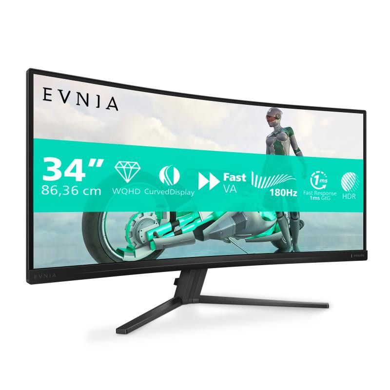 Philips Evnia 34M2C3500L/00 écran plat de PC 86,4 cm (34") 3440 x 1440 pixels Wide Quad HD LCD Noir · Moniteur · Informat ... (image 3)