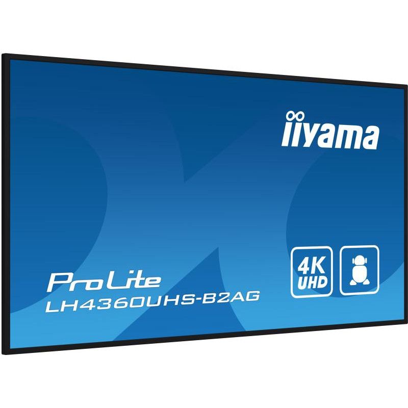 iiyama LH4360UHS-B2AG Écran d'affichage dynamique Carte A numérique 108 cm (42.5") LED Wifi 500 cd/m² 4K Ultra HD Noir Int... (image 6)
