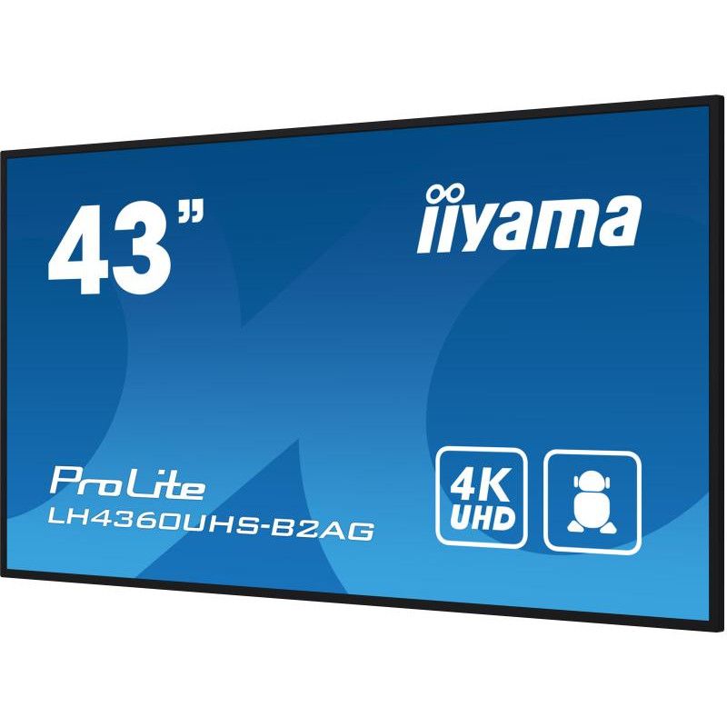 iiyama LH4360UHS-B2AG Écran d'affichage dynamique Carte A numérique 108 cm (42.5") LED Wifi 500 cd/m² 4K Ultra HD Noir Int... (image 7)