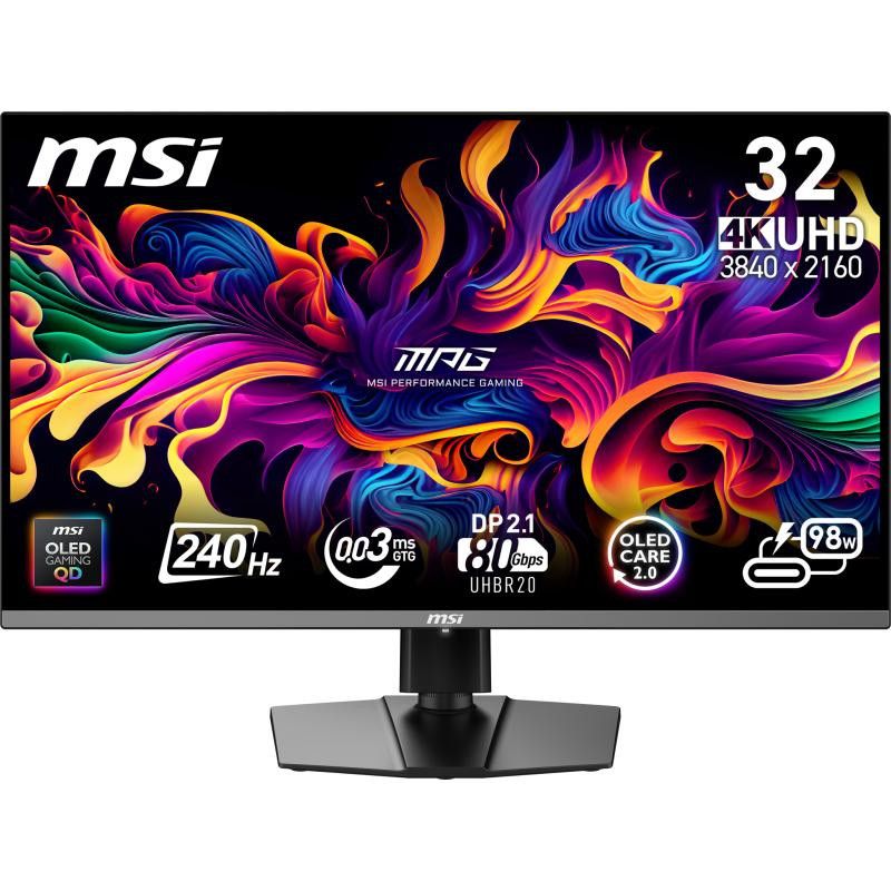 MSI MPG 322URX QD-OLED écran plat de PC 80 cm (31.5") 3840 x 2160 pixels 4K Ultra HD Noir · Moniteur · Informat Systems St...