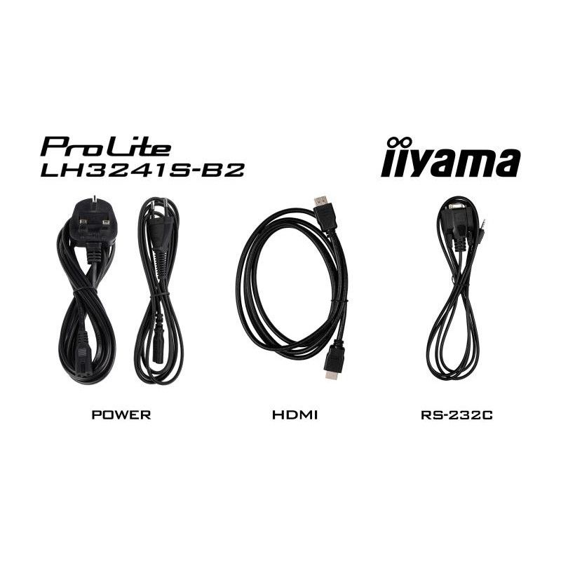 iiyama LH3241S-B2 Écran d'affichage dynamique En forme de kiosk 80 cm (31.5") LED 350 cd/m² Full HD Noir 24/7 · Moniteur ·... (image 17)