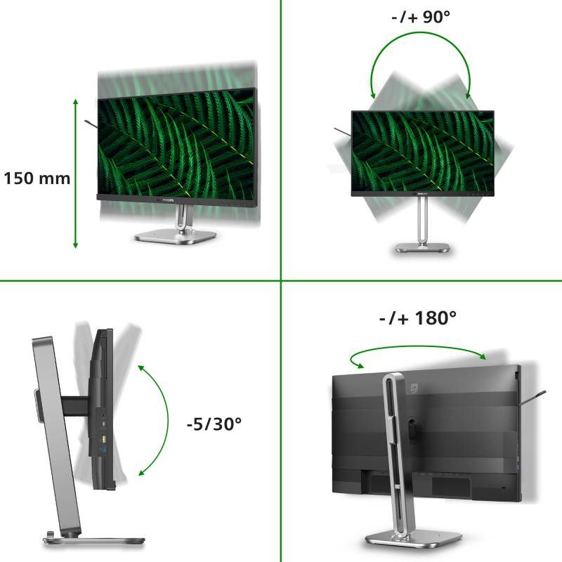 Philips 5000 series 24B2G5301/00 écran plat de PC 60,5 cm (23.8") 1920 x 1080 pixels Full HD LCD Noir · Moniteur · Informa... (image 5)