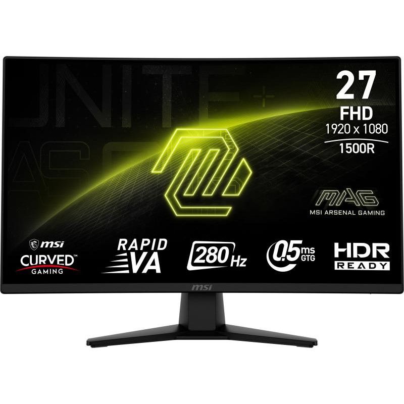 MSI MAG 274CXF écran plat de PC 68,6 cm (27") 1920 x 1080 pixels Full HD Noir · Moniteur · Informat Systems Strasbourg
