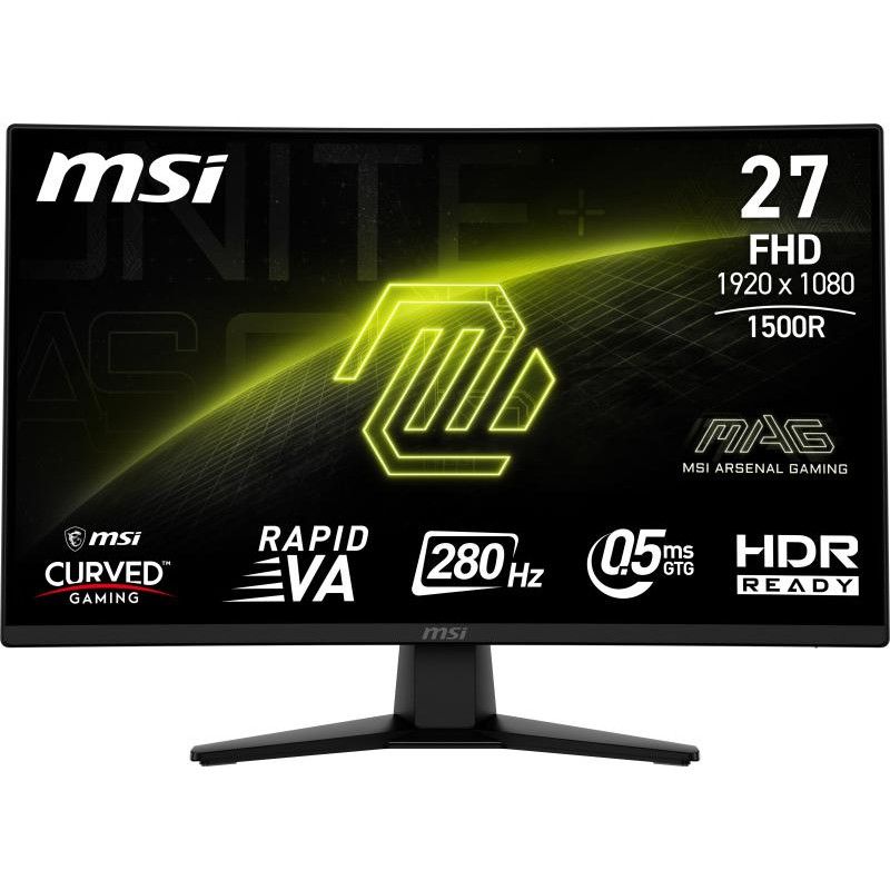 MSI MAG 274CXF écran plat de PC 68,6 cm (27") 1920 x 1080 pixels Full HD Noir · Moniteur · Informat Systems Strasbourg (image 2)