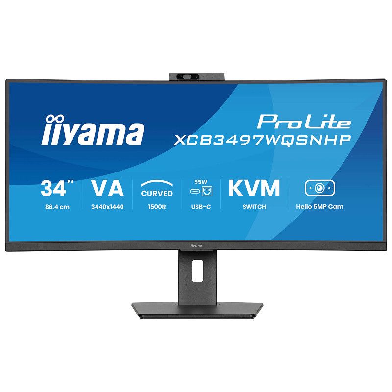 iiyama ProLite XCB3497WQSNPH-B1 écran plat de PC 86,4 cm (34") 3440 x 1440 pixels UltraWide Quad HD LED Noir · Moniteur · ... (image 5)