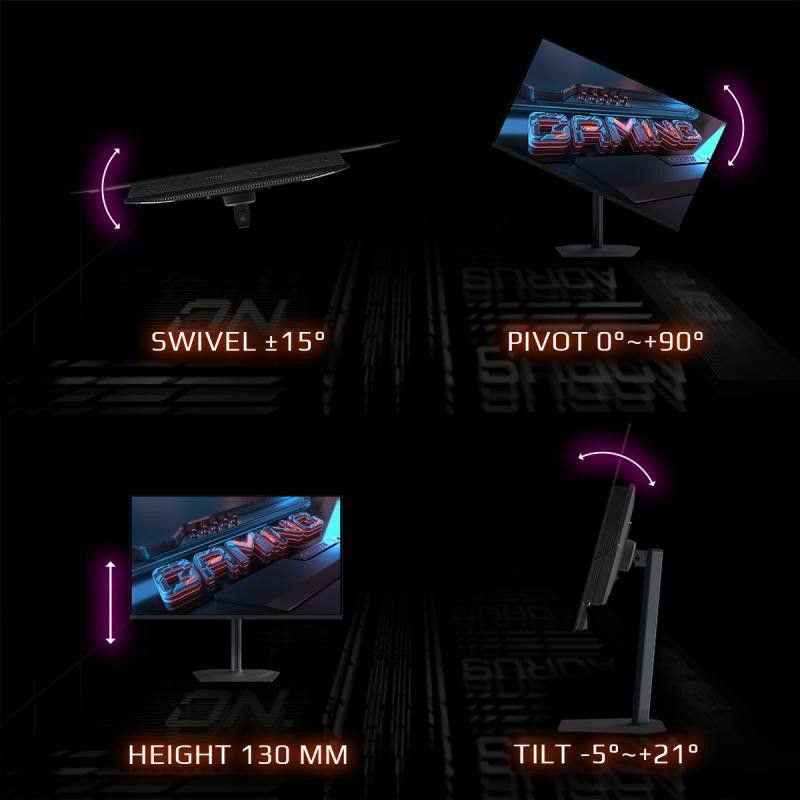 GIGABYTE MO32U 31,5" Moniteur Gaming OLED 4K UHD - 3840 x 2160, 165Hz, 0.03ms, 250 cd/m², Display HDR True Black 400, HDMI... (image 14)