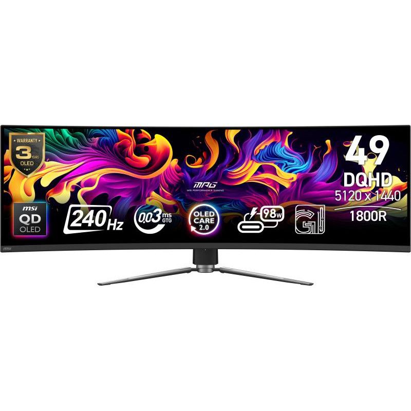MSI MPG 491CQPX QD-OLED · Moniteur · Informat Systems Strasbourg