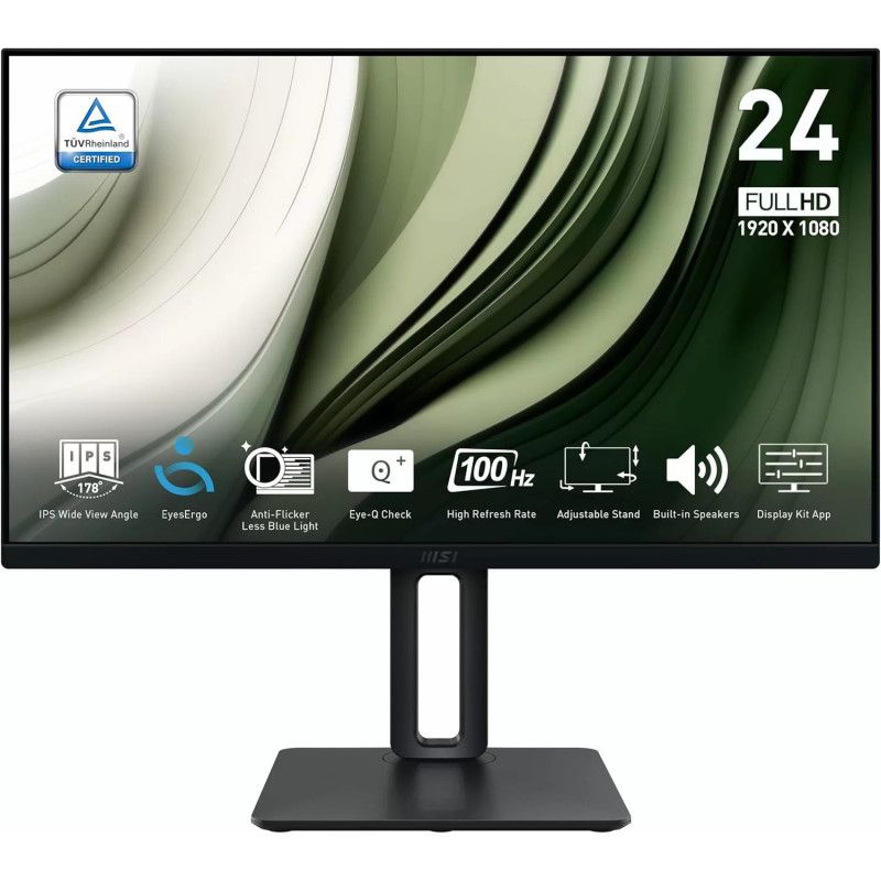 MSI Pro MP245PG E14 écran plat de PC 60,5 cm (23.8") 1920 x 1080 pixels Full HD LCD Noir · Moniteur · Informat Systems Str...