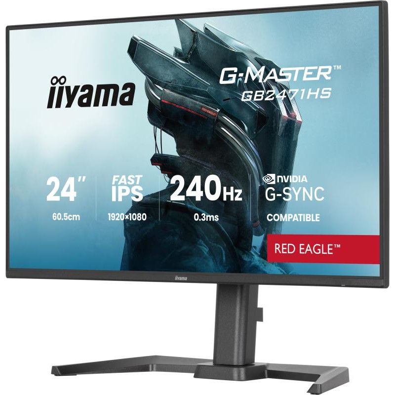 iiyama G-MASTER GB2471HS-B1 écran plat de PC 60,5 cm (23.8") 1920 x 1080 pixels Full HD Noir · Moniteur · Informat Systems... (image 3)