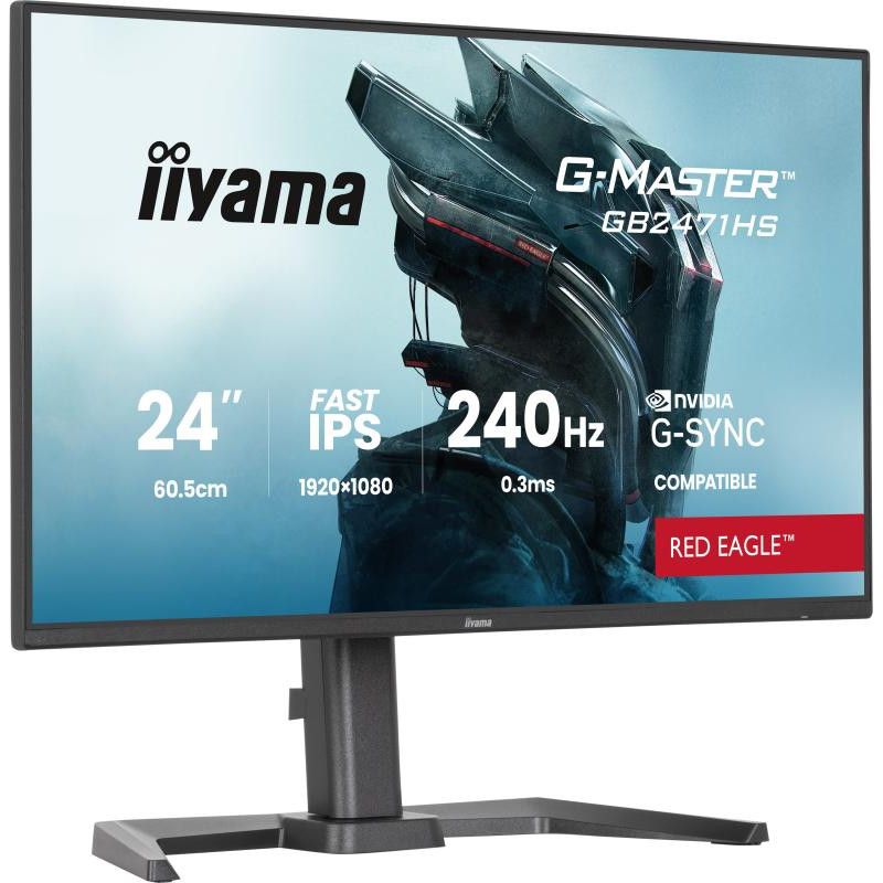 iiyama G-MASTER GB2471HS-B1 écran plat de PC 60,5 cm (23.8") 1920 x 1080 pixels Full HD Noir · Moniteur · Informat Systems... (image 4)