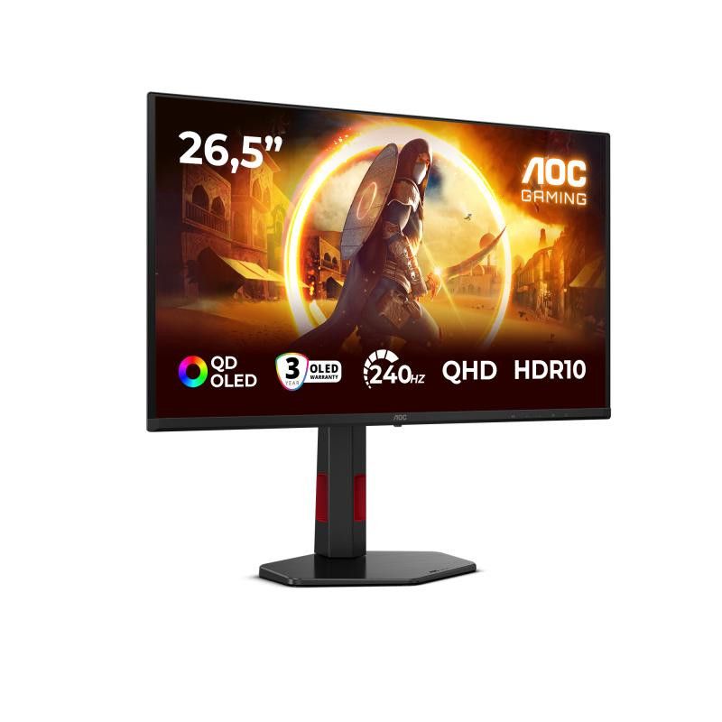 AOC G4 Q27G4ZDR écran plat de PC 67,3 cm (26.5") 2560 x 1440 pixels Quad HD QD-OLED Noir, Rouge · Moniteur · Informat Syst... (image 2)