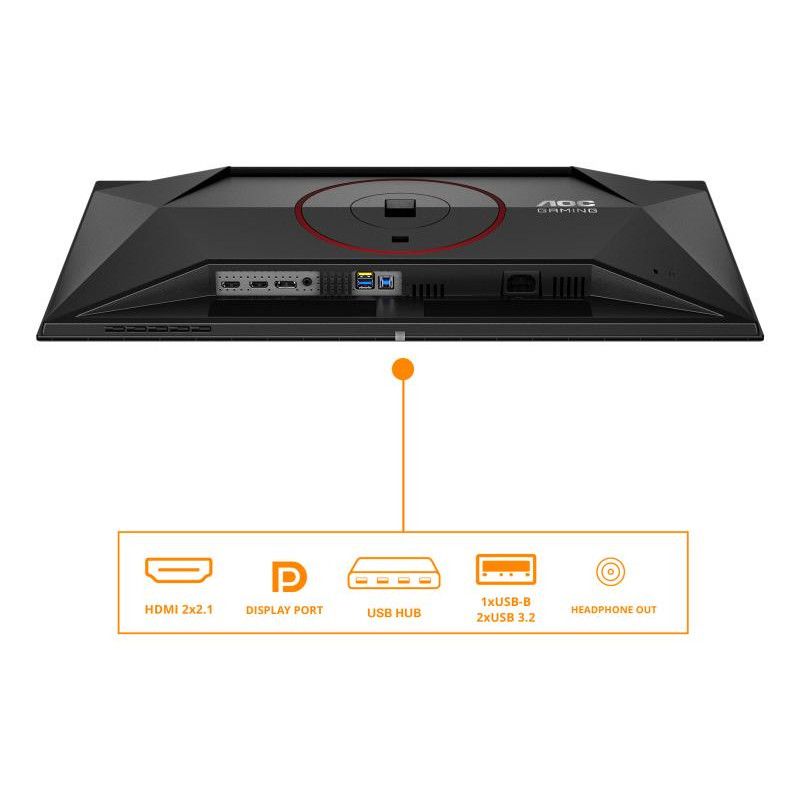 AOC G4 Q27G4ZDR écran plat de PC 67,3 cm (26.5") 2560 x 1440 pixels Quad HD QD-OLED Noir, Rouge · Moniteur · Informat Syst... (image 4)