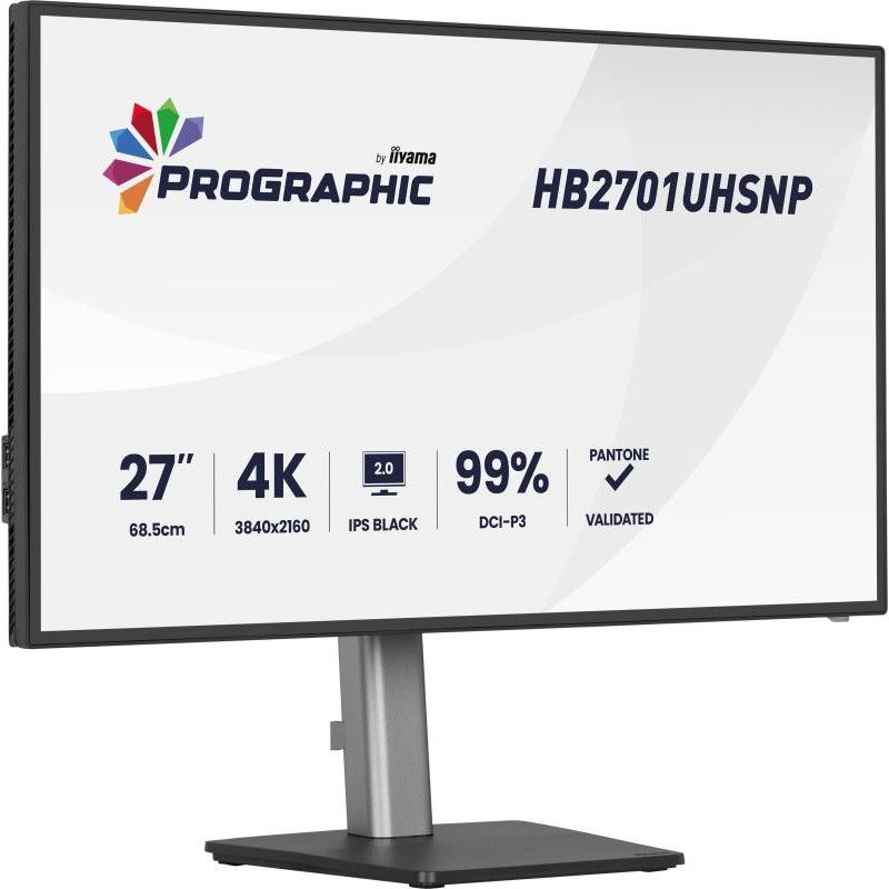 iiyama PROGRAPHIC HB2701UHSNP-B1 écran plat de PC 68,6 cm (27") 3840 x 2160 pixels 4K Ultra HD LCD Noir · Moniteur · Infor... (image 2)