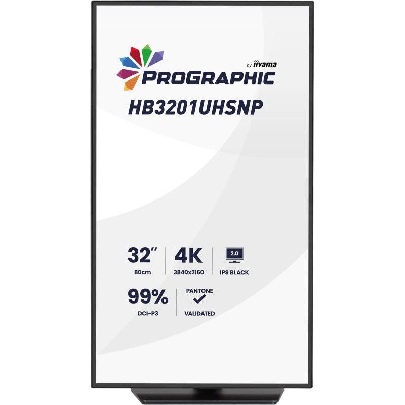 iiyama ProGraphic HB3201UHSNP-B1 écran plat de PC 80 cm (31.5") 3840 x 2160 pixels 4K Ultra HD Noir · Moniteur · Informat ... (image 2)