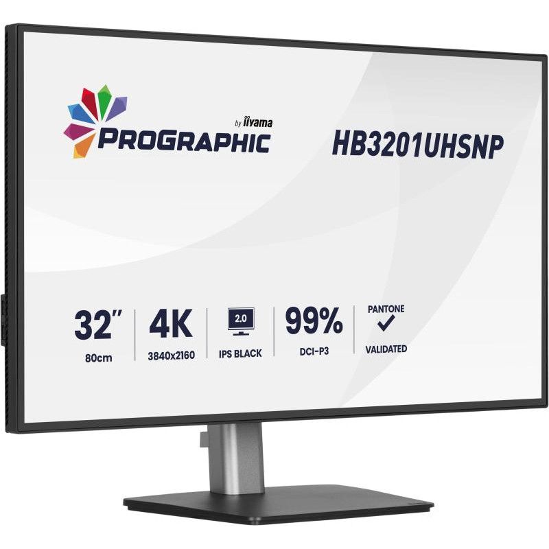 iiyama ProGraphic HB3201UHSNP-B1 écran plat de PC 80 cm (31.5") 3840 x 2160 pixels 4K Ultra HD Noir · Moniteur · Informat ... (image 3)