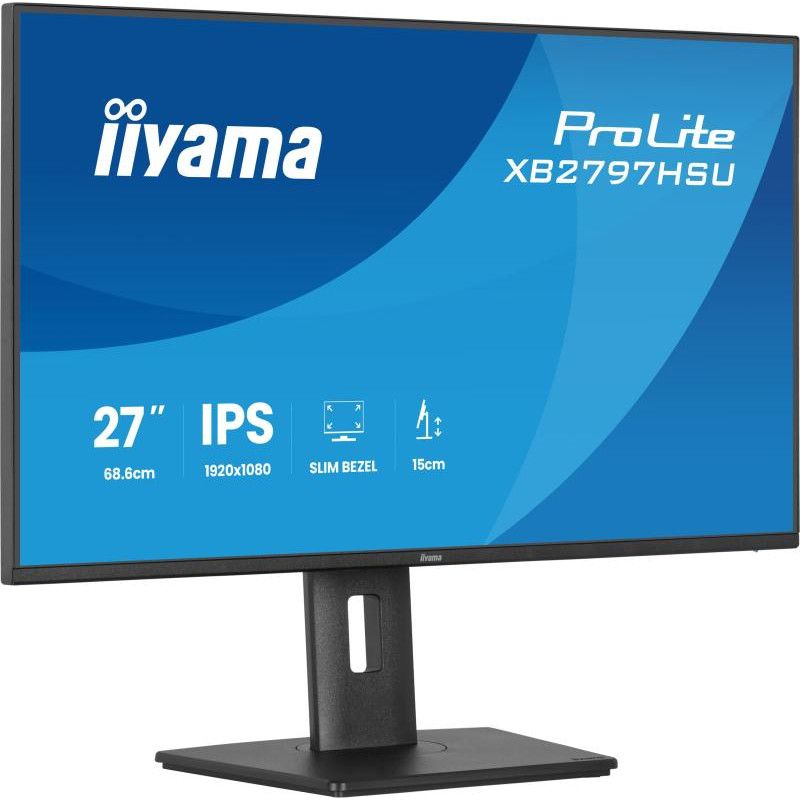 iiyama ProLite XB2797HSU-B1 écran plat de PC 68,6 cm (27") 1920 x 1080 pixels Full HD LED Noir · Moniteur · Informat Syste...