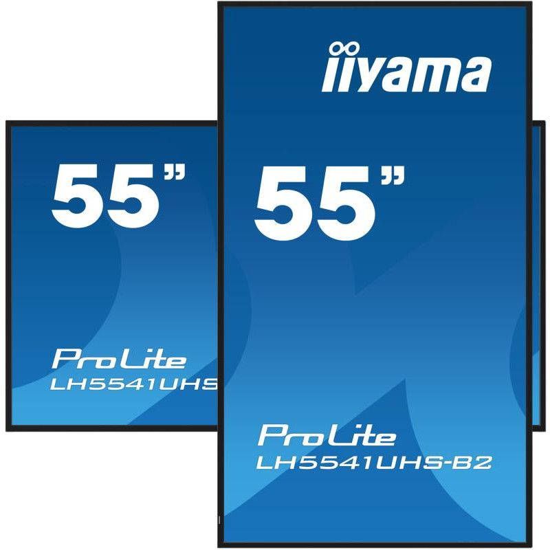 iiyama LH5541UHS-B2 Écran d'affichage dynamique En forme de kiosk 138,7 cm (54.6") LCD 500 cd/m² 4K Ultra HD Noir Intégré ... (image 5)