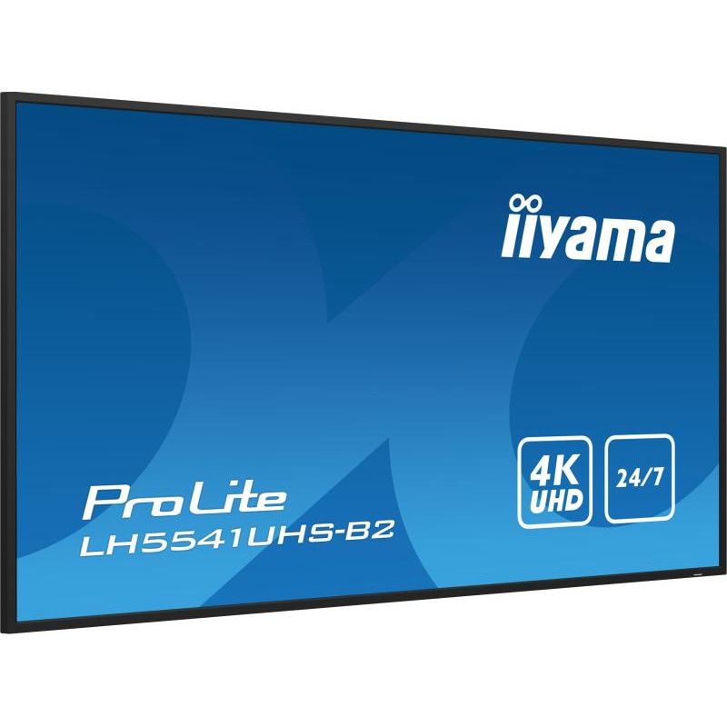 iiyama LH5541UHS-B2 Écran d'affichage dynamique En forme de kiosk 138,7 cm (54.6") LCD 500 cd/m² 4K Ultra HD Noir Intégré ... (image 6)