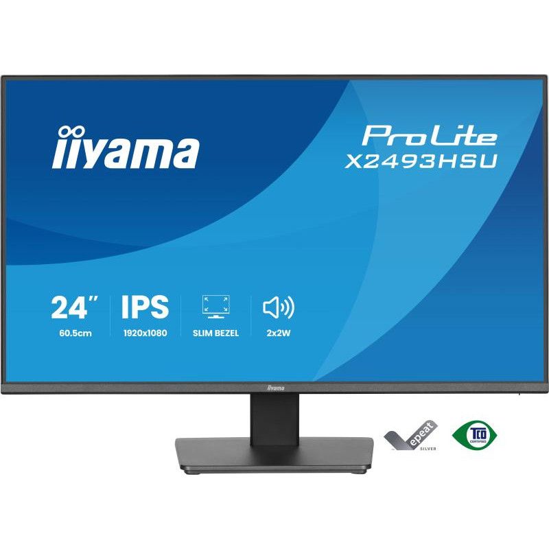 iiyama ProLite X2493HSU-B1 écran plat de PC 60,5 cm (23.8") 1920 x 1080 pixels Full HD LED Noir · Moniteur · Informat Syst... (image 2)