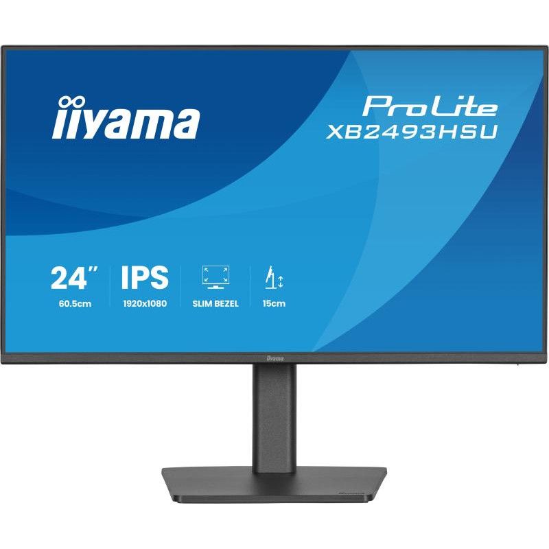 iiyama ProLite XB2493HSU-B1 écran plat de PC 60,5 cm (23.8") 1920 x 1080 pixels Full HD LED Noir · Moniteur · Informat Sys...