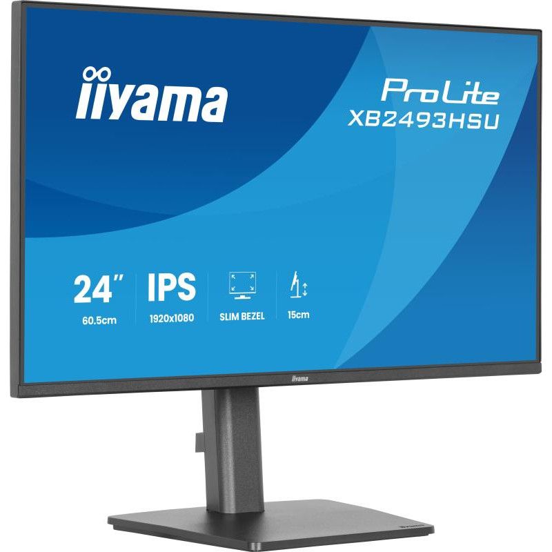 iiyama ProLite XB2493HSU-B1 écran plat de PC 60,5 cm (23.8") 1920 x 1080 pixels Full HD LED Noir · Moniteur · Informat Sys... (image 3)
