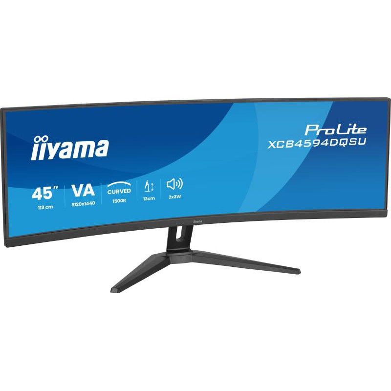 iiyama ProLite XCB4594DQSU-B1 écran plat de PC 113 cm (44.5") 5120 x 1440 pixels Dual QHD LED Noir · Moniteur · Informat S... (image 3)