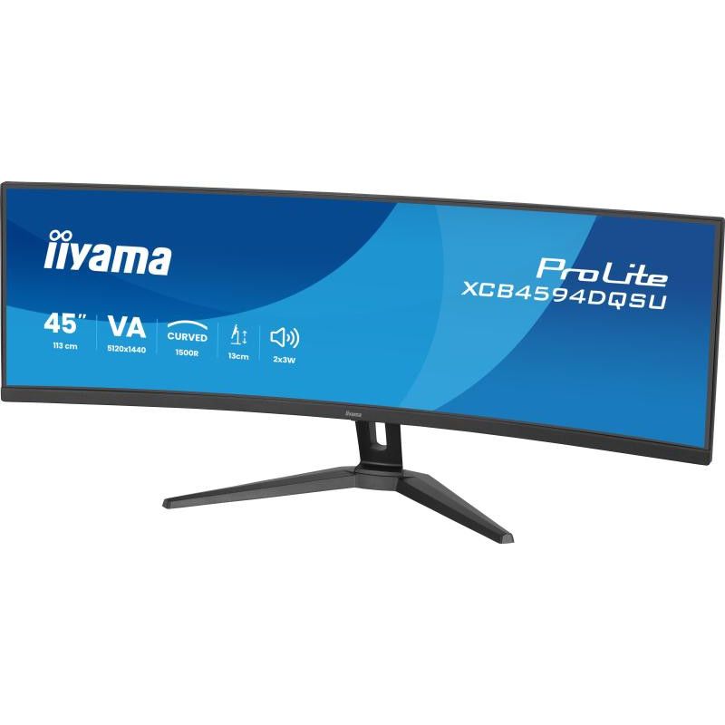 iiyama ProLite XCB4594DQSU-B1 écran plat de PC 113 cm (44.5") 5120 x 1440 pixels Dual QHD LED Noir · Moniteur · Informat S... (image 5)