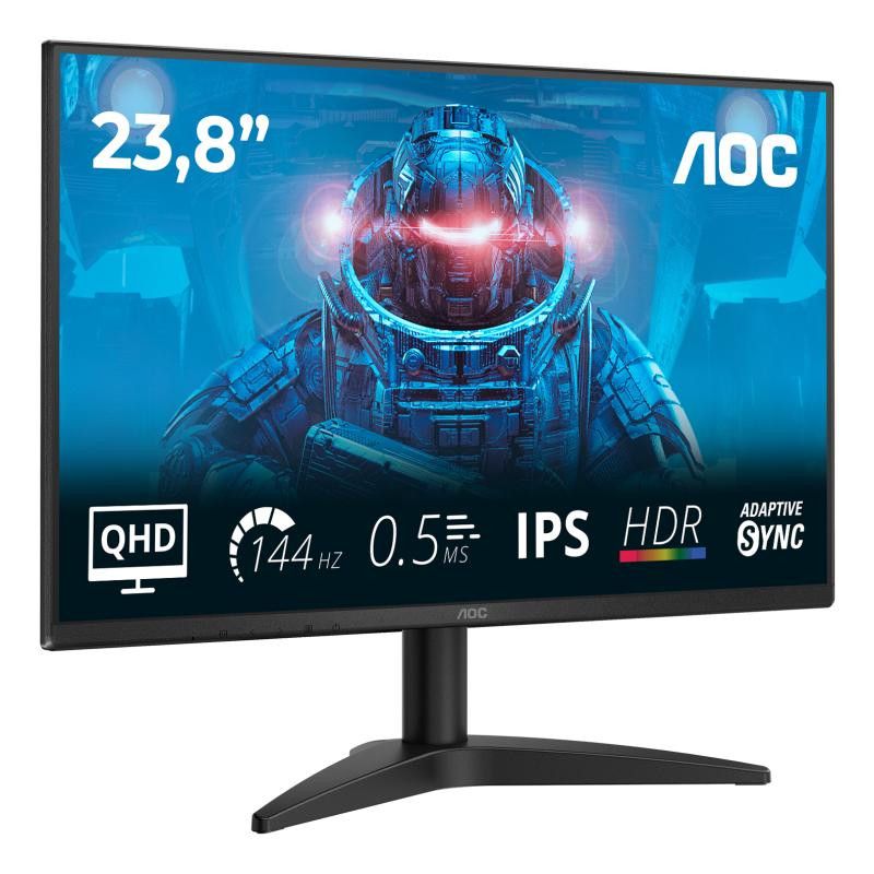 AOC B3 Q24B36X écran plat de PC 60,5 cm (23.8") 2560 x 1440 pixels Quad HD LED Noir · Moniteur · Informat Systems Strasbourg (image 2)