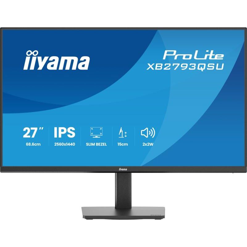 iiyama ProLite XB2793QSU-B1 écran plat de PC 68,6 cm (27") 2560 x 1440 pixels Quad HD LED Noir · Moniteur · Informat Syste... (image 3)