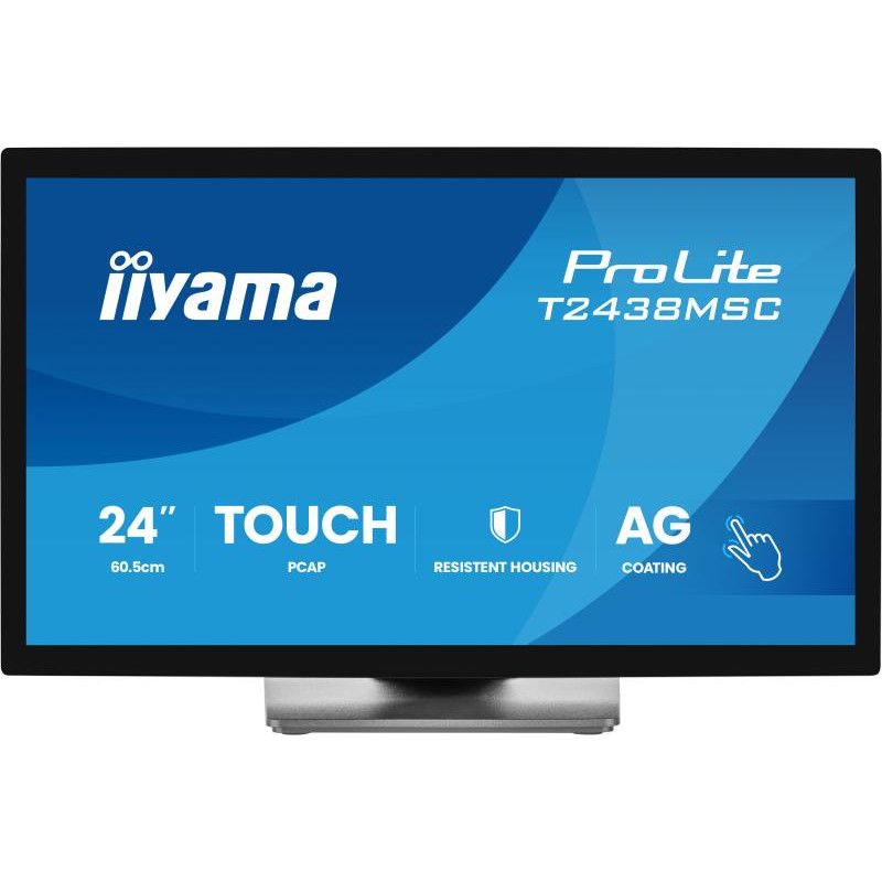 iiyama ProLite T2438MSC-B2 écran plat de PC 60,5 cm (23.8") 1920 x 1080 pixels Full HD LED Écran tactile Noir · Moniteur ·... (image 3)