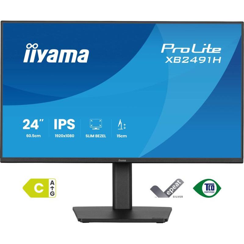 iiyama ProLite XB2491H-B1 écran plat de PC 60,5 cm (23.8") 1920 x 1080 pixels Full HD LCD Noir · Moniteur · Informat Syste... (image 2)