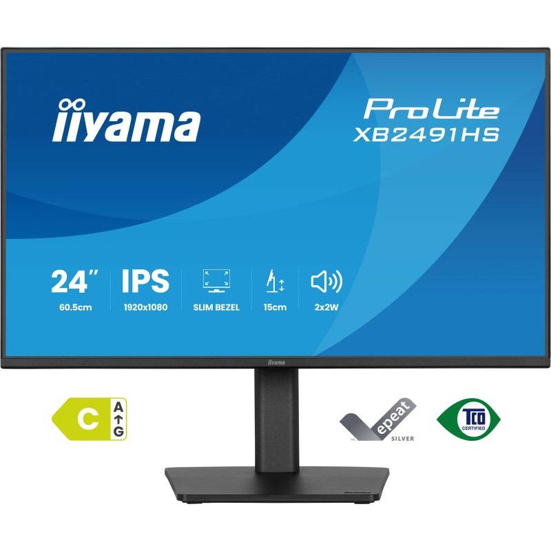 iiyama ProLite XB2491HS-B1 écran plat de PC 60,5 cm (23.8") 1920 x 1080 pixels Full HD LCD Noir · Moniteur · Informat Syst... (image 2)