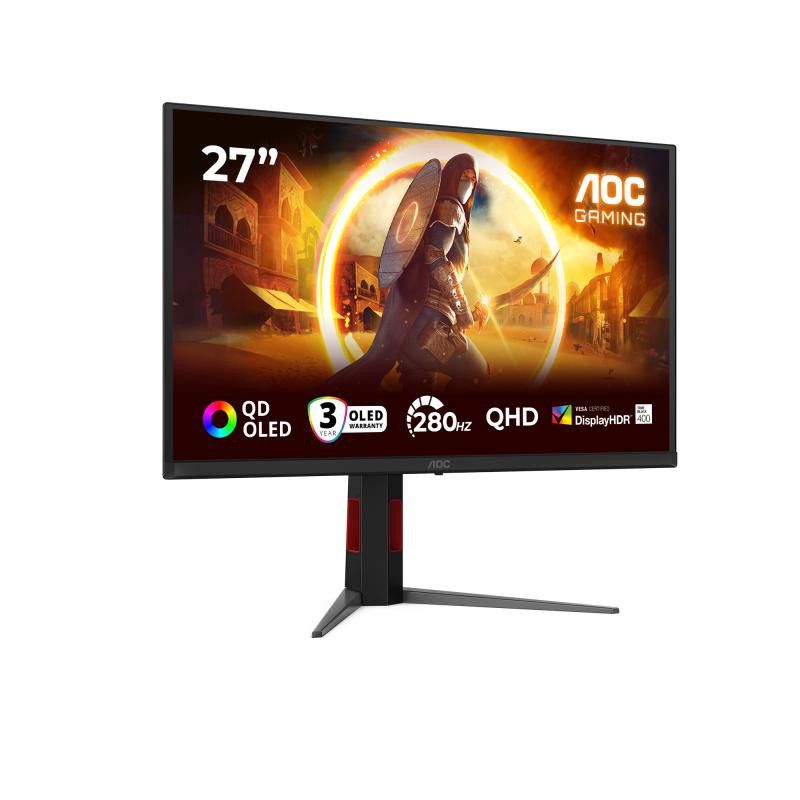 AOC G4 Q27G4ZD écran plat de PC 67,3 cm (26.5") 2560 x 1440 pixels Quad HD QD-OLED Noir, Rouge · Moniteur · Informat Syste... (image 2)