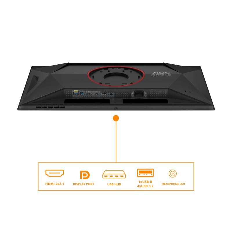 AOC G4 Q27G4ZD écran plat de PC 67,3 cm (26.5") 2560 x 1440 pixels Quad HD QD-OLED Noir, Rouge · Moniteur · Informat Syste... (image 4)