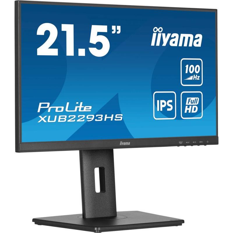 iiyama ProLite XUB2293HS-B6 écran plat de PC 54,6 cm (21.5") 1920 x 1080 pixels Full HD LED Noir · Moniteur · Informat Sys...