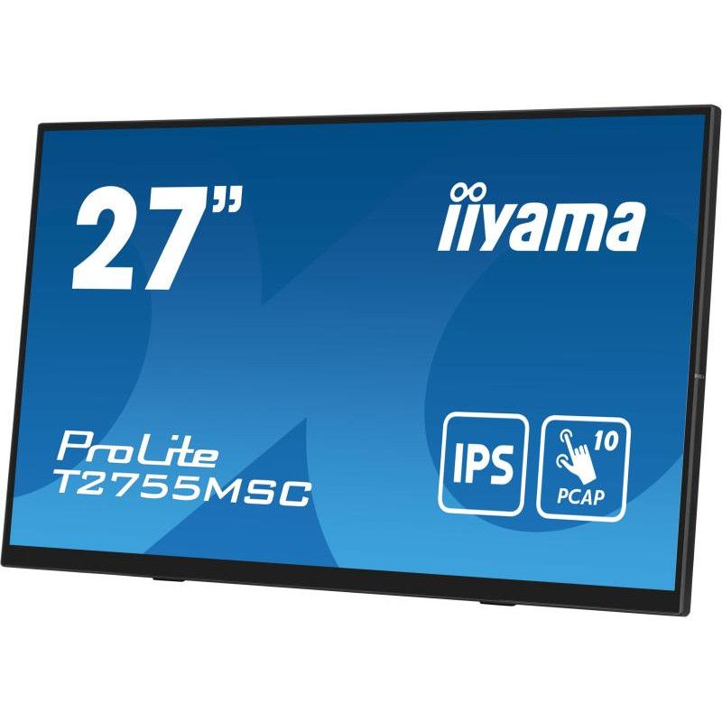 iiyama ProLite T2755MSC-B1 écran plat de PC 68,6 cm (27") 1920 x 1080 pixels Full HD LED Écran tactile Dessus de table Noi... (image 5)