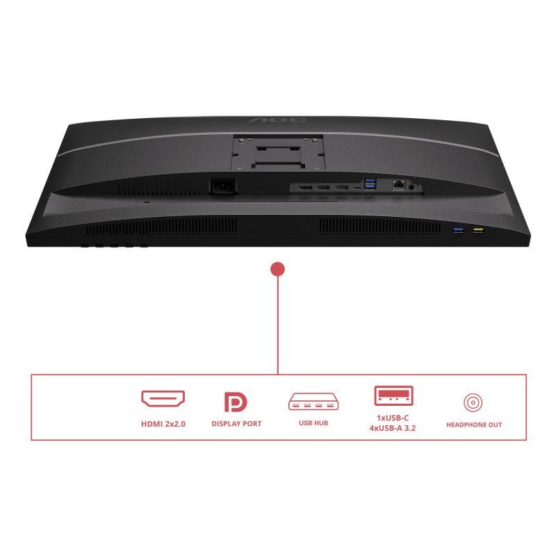 AOC E4 U27E4CV écran plat de PC 68,6 cm (27") 3840 x 2160 pixels 4K Ultra HD LED Noir · Moniteur · Informat Systems Strasb... (image 5)