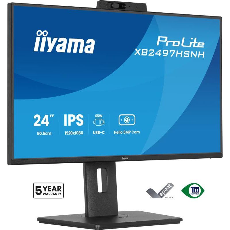 iiyama ProLite XB2497HSNH-B1 24IN IPS LCD 4MS 1920X1080 350CD/M2 HDMI/DP/USB 2 écran plat de PC 60,5 cm (23.8") 1920 x 108...