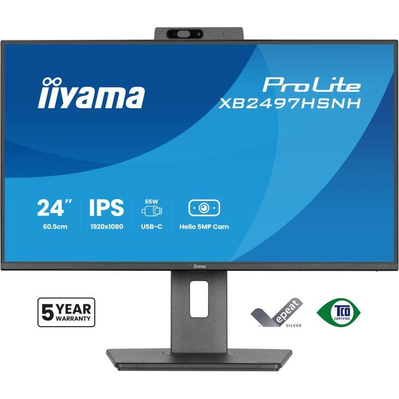 iiyama ProLite XB2497HSNH-B1 24IN IPS LCD 4MS 1920X1080 350CD/M2 HDMI/DP/USB 2 écran plat de PC 60,5 cm (23.8") 1920 x 108... (image 2)